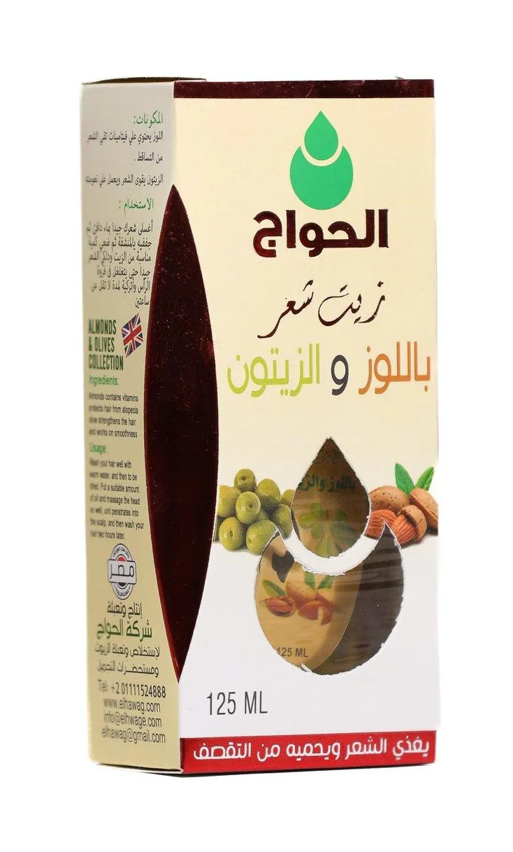 زيت شعر لوز و زيتون